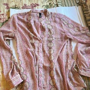 Kut Pink Tile Blouse